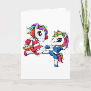 Einhorn Muay Thai - Nak Muay, Kickbox-Geschenk Karte