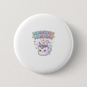 Einhorn Mugicorn Morgen Grafikdesign Zazzle Des Button