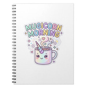 Einhorn Mugicorn Morgen Grafikdesign Zazzle Des Notizblock