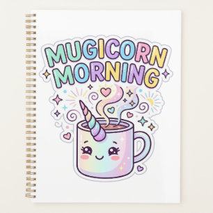 Einhorn Mugicorn Morgen Grafikdesign Zazzle Des Planer