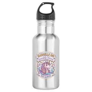 Einhorn-Muscheln und Funkelhörner POD Fertig Zazz Edelstahlflasche