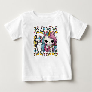 Einhorn-Muster Baby T-shirt