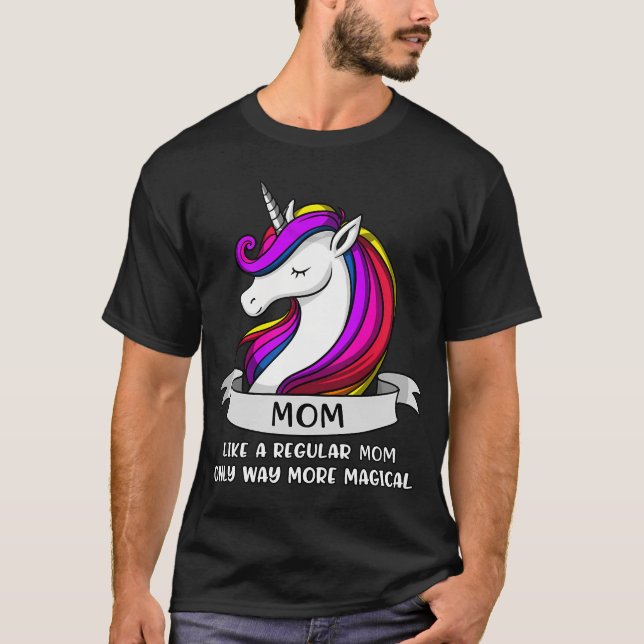 Einhorn-Mutter Mamacorn T-Shirt (Vorderseite)