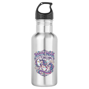 Einhorn Mystisch Mond Einhorn Farbige Edelstahlflasche