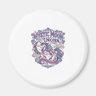 Einhorn Mystisch Mond Einhorn Farbige Magnet