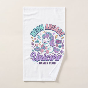 Einhorn Neon Arcade Einhorn Retro-Stil Produkt Gr Handtuch