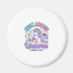 Einhorn Neon Arcade Einhorn Retro-Stil Produkt Gr Magnet