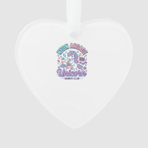 Einhorn Neon Arcade Einhorn Retro-Stil Produkt Gr Ornament
