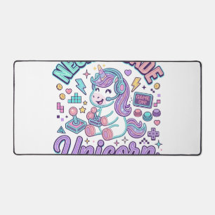 Einhorn Neon Arcade Einhorn Retro-Stil Produkt Gr Schreibtischunterlage