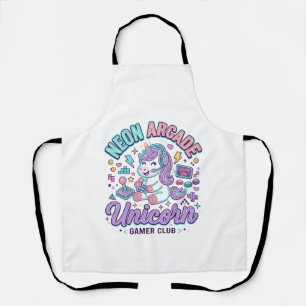 Einhorn Neon Arcade Einhorn Retro-Stil Produkt Gr Schürze