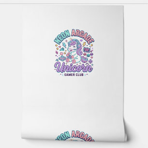Einhorn Neon Arcade Einhorn Retro-Stil Produkt Gr Tapete