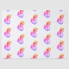 Einhorn-Neon-Geschenkpapier-Flat Sheet Set von 3 Seidenpapier