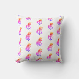 Einhorn Neon Kissen