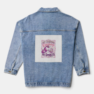 Einhorn Nicht jeder verdient meine Funken Stylisch Jeansjacke