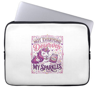 Einhorn Nicht jeder verdient meine Funken Stylisch Laptopschutzhülle