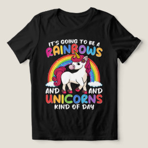 Einhorn Niedliche Whimsical Funny Rainbows und Ein Tri-Blend Shirt