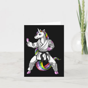 Einhorn Ninja Karate Martial Arts Kickboxen Taekwo Karte