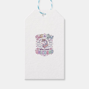 Einhorn Nur ein Mädchen das Einhörner liebt Weißer Geschenkanhänger