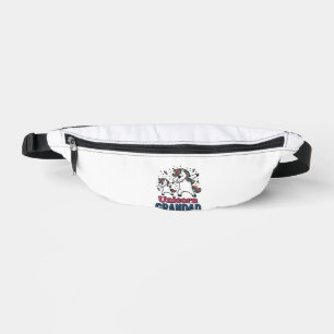 Einhorn-Opa Vintage-Stickerei-Shirt-Design_1 Bauchtasche