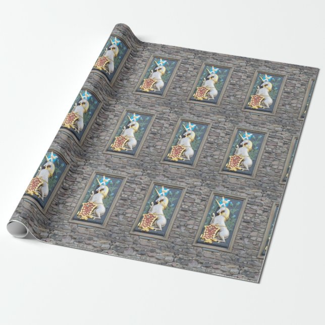 Einhorn, Palast Holyrood Geschenkpapier (Ungerollt)