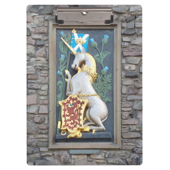 Einhorn, Palast Holyrood Klemmbrett (Vorderseite)