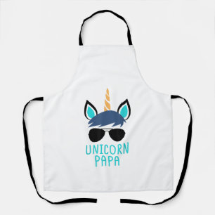 Einhorn-Papa-T-Shirt Lustiges Vatertagsgeschenk Schürze