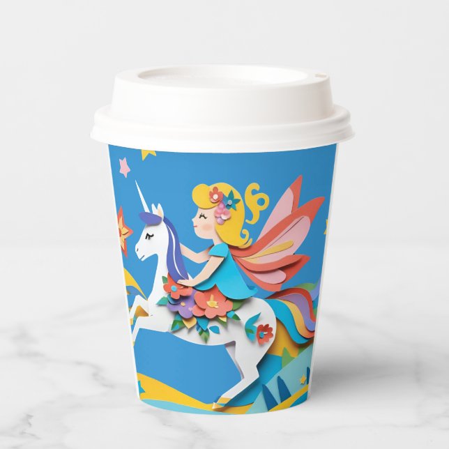 Einhorn Pappbecher (Vorderseite)