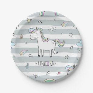 Einhorn Pappteller