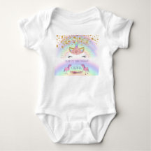 Einhorn-Party Regenbogen 1. Geburtstag wunderliche