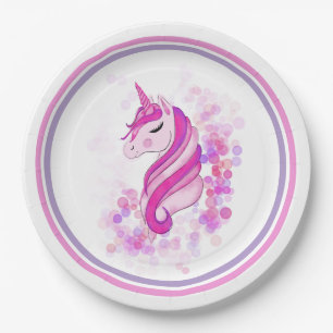 Einhorn-Party-Teller Pappteller