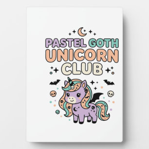 Einhorn Pastell Goth Einhorn Club Trend Grafik T-S Fotoplatte