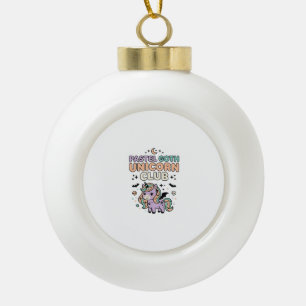Einhorn Pastell Goth Einhorn Club Trend Grafik T-S Keramik Kugel-Ornament
