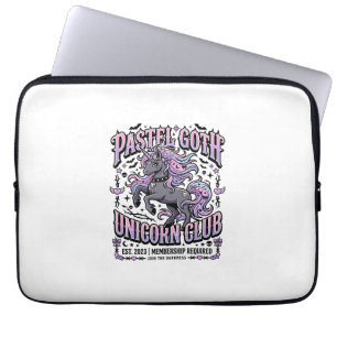 Einhorn Pastell Goth Einhorn Club Werbeaufkleber Laptopschutzhülle