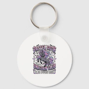 Einhorn Pastell Goth Einhorn Club Werbeaufkleber Schlüsselanhänger