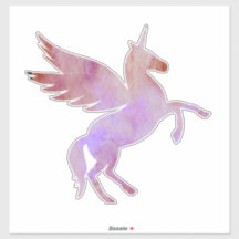Einhorn, Pegasus, farbenfrohe Fantasy-Pferdeaufkle