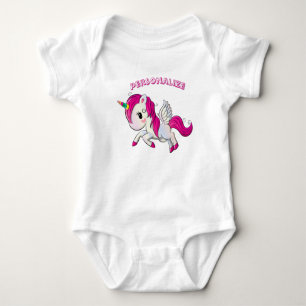 Einhorn Pegasus Regenbogenhorn Flug Fantasie Baby Strampler