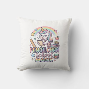 Einhorn Pencilcorn Schule Magie Liebenswerter Aufk Kissen