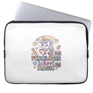 Einhorn Pencilcorn Schule Magie Liebenswerter Aufk Laptopschutzhülle