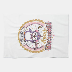 Einhorn Penguicorn Party POD Fertig Zazzle Design_ Geschirrtuch