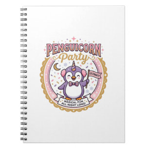 Einhorn Penguicorn Party POD Fertig Zazzle Design_ Notizblock