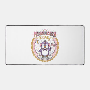 Einhorn Penguicorn Party POD Fertig Zazzle Design_ Schreibtischunterlage