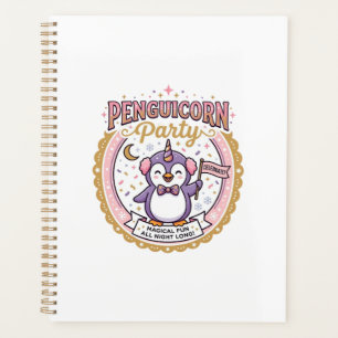 Einhorn Penguicorn Party POD Fertiges Zazzle Desig Planer
