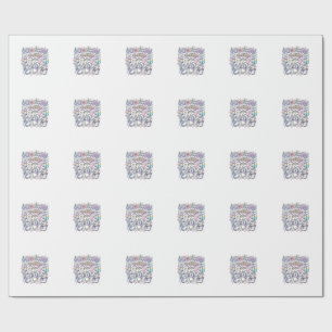Einhorn Penguicorn Party Premium Vektor Vektorgraf Geschenkpapier