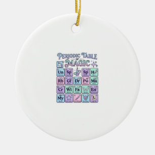 Einhorn Periodensystem der Magie Grafikdesign Mer Keramik Ornament
