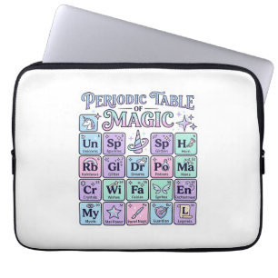 Einhorn Periodensystem der Magie Grafikdesign Mer Laptopschutzhülle