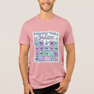 Einhorn Periodensystem der Magie Grafikdesign Mer Tri-Blend Shirt