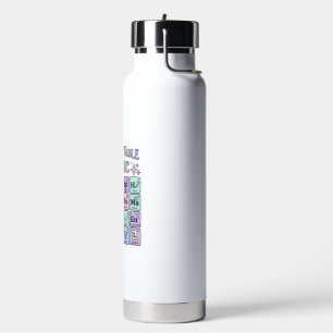 Einhorn Periodensystem der Magie Grafikdesign Mer Trinkflasche