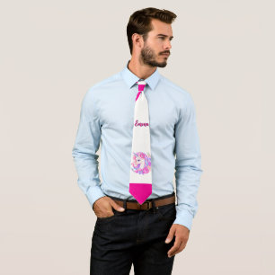 Einhorn & personalisiere deine Namens-Crew-Socken Krawatte