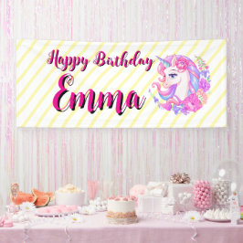 Einhorn & personalisiere deinen Namen Banner