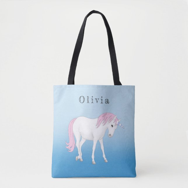 Einhorn Personalisiert Tote Bag (Vorderseite)